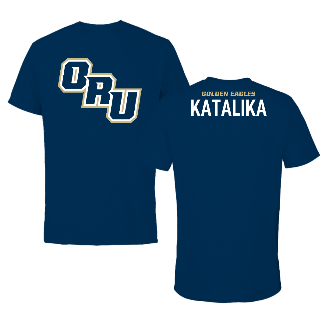 Oral Roberts University TF and XC Navy Tee - Micah Katalika