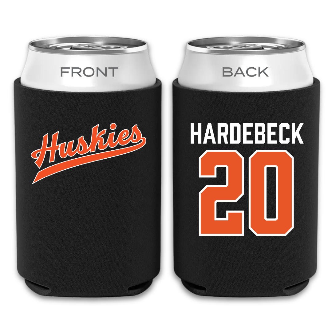 Houston Christian University Baseball Black Can Cooler - #20 Kameren Hardebeck