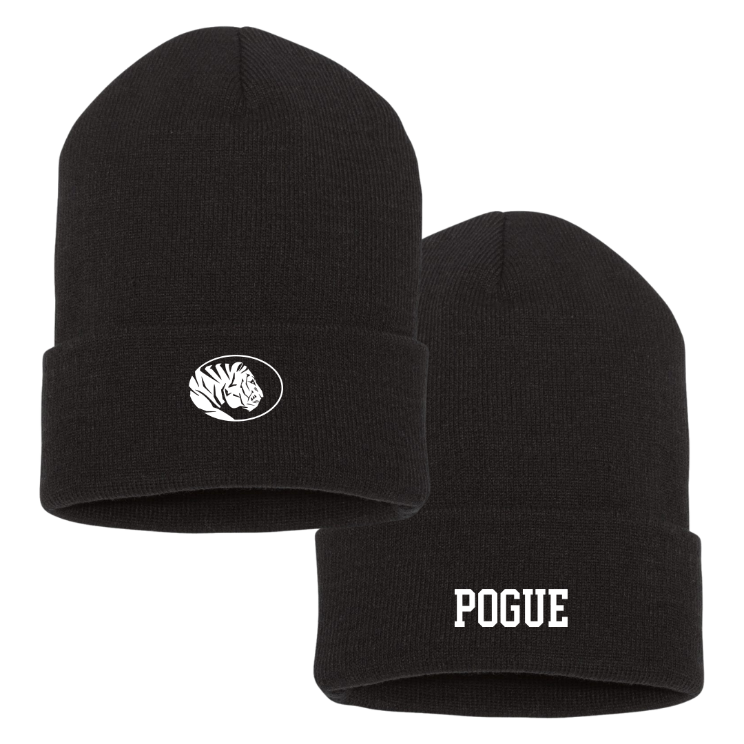 East Central University TF and XC Black Beanie - Colin Pogue