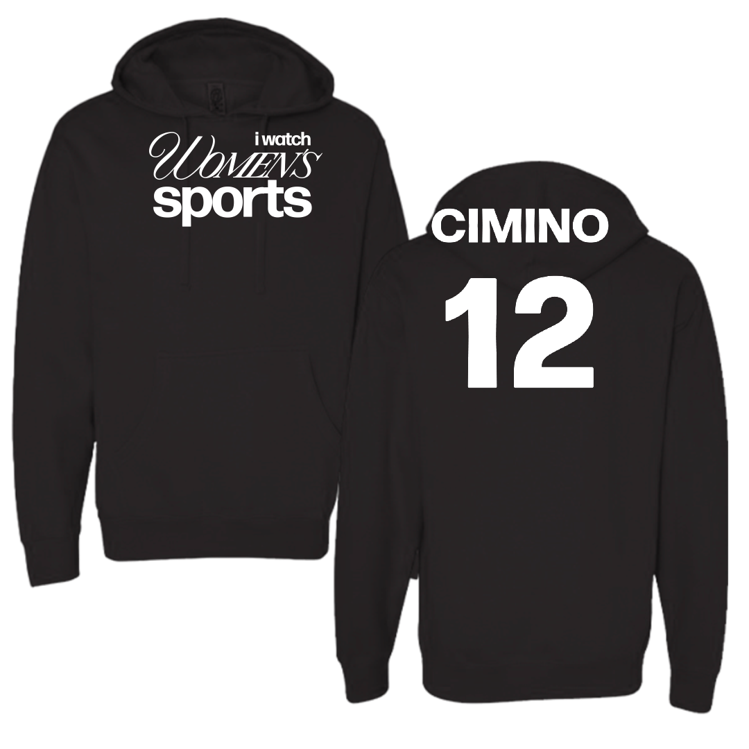 University of North Florida Softball Black WHM Hoodie - #12 Izabella Cimino