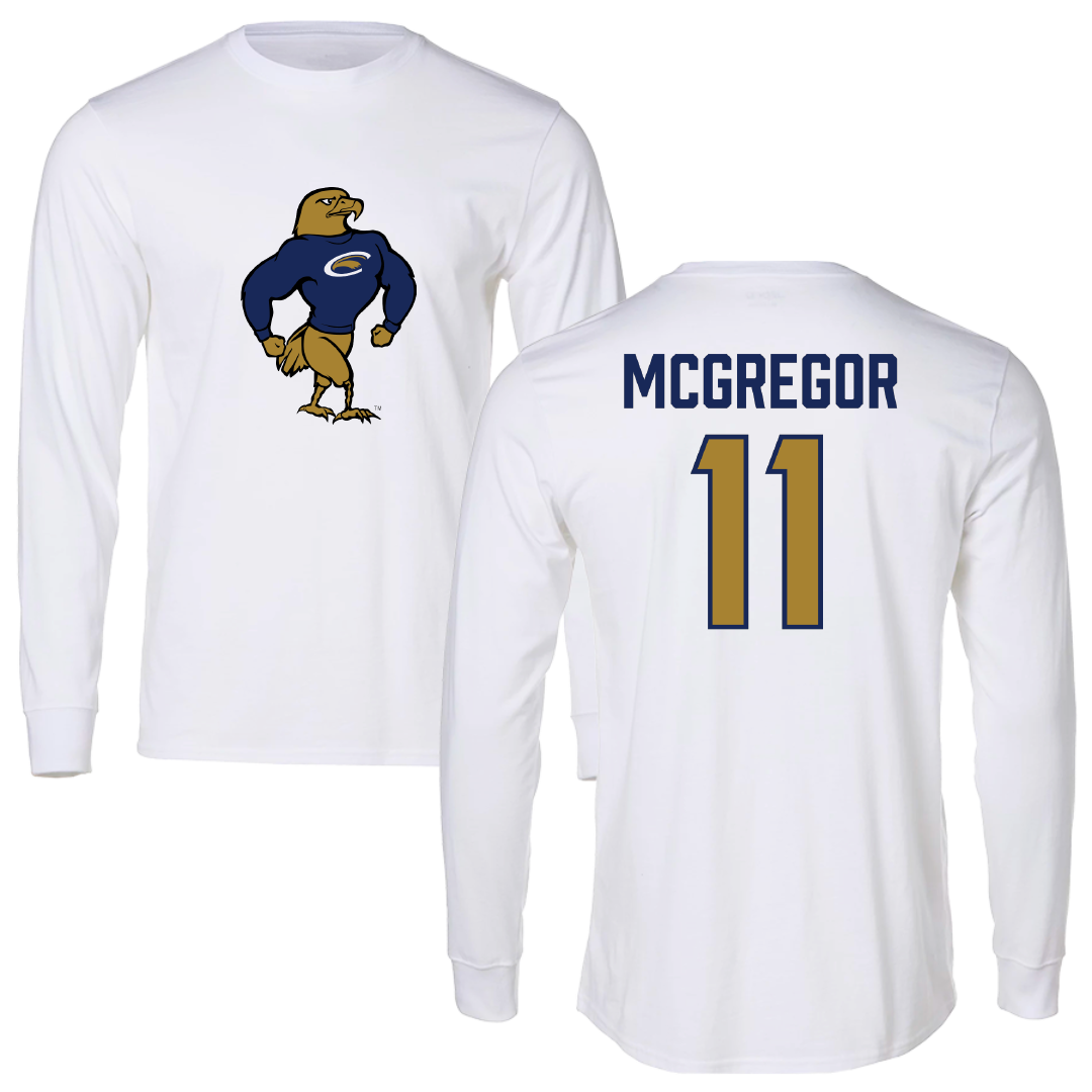 PennWest Clarion Football White Long Sleeve - #11 Mathew McGregor