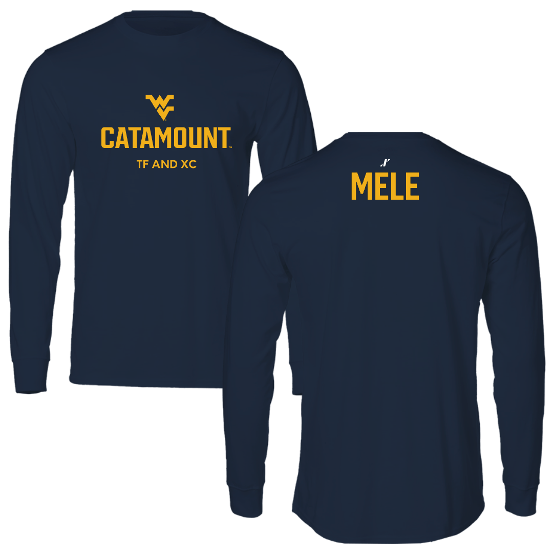 Potomac State College TF and XC Navy Long Sleeve - Anthony Mele
