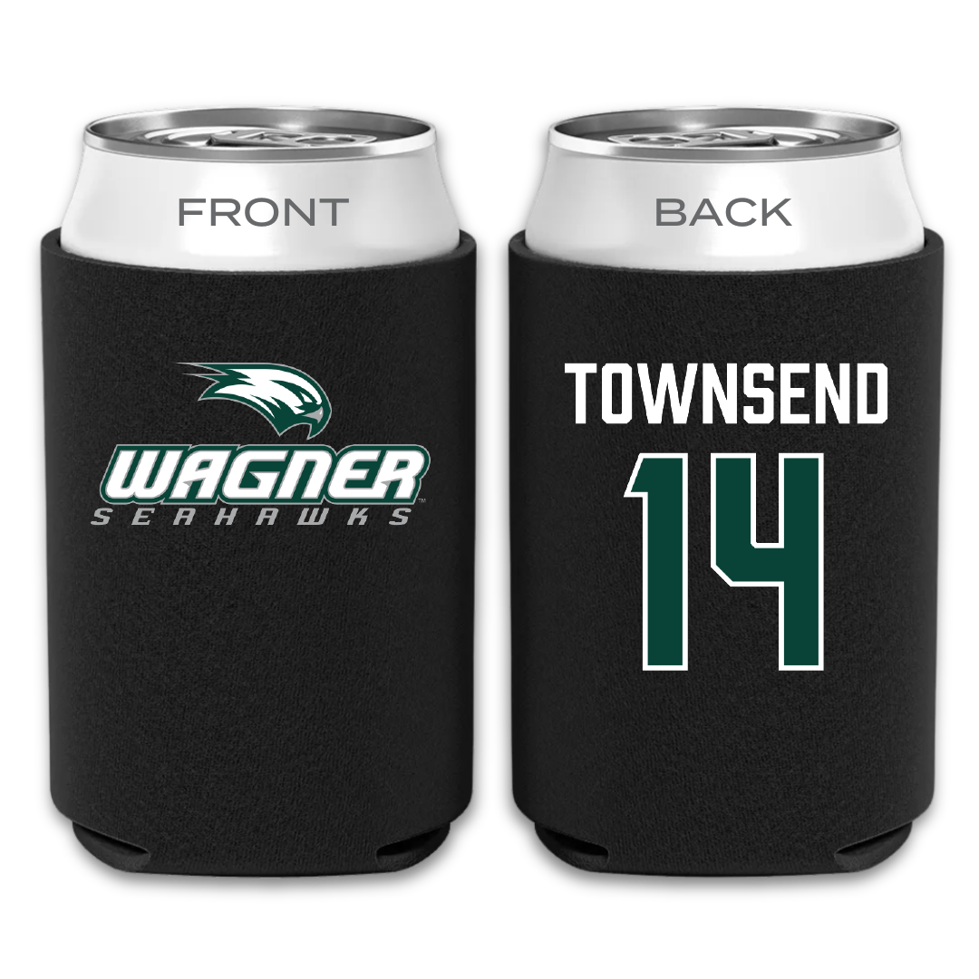 Wagner College Baseball Black Can Cooler - #14 Gavin Townsend