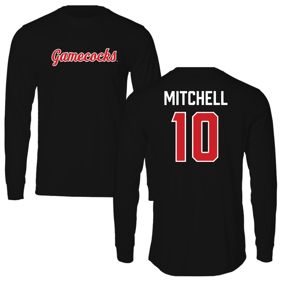 Jacksonville State University Football Black Performance Long Sleeve - #10 Kadyn Mitchell
