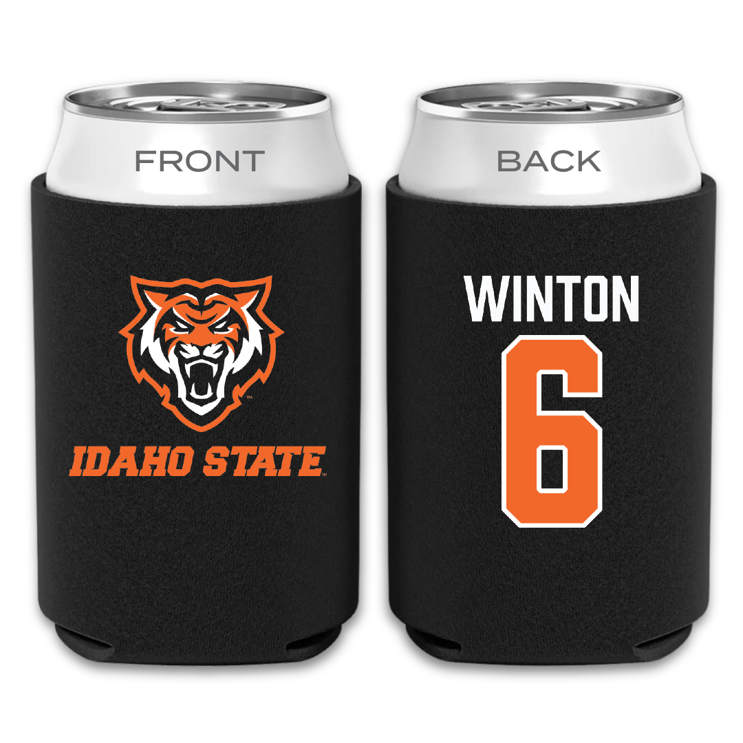 Idaho State University Soccer Black Can Cooler - #6 Isabella Winton