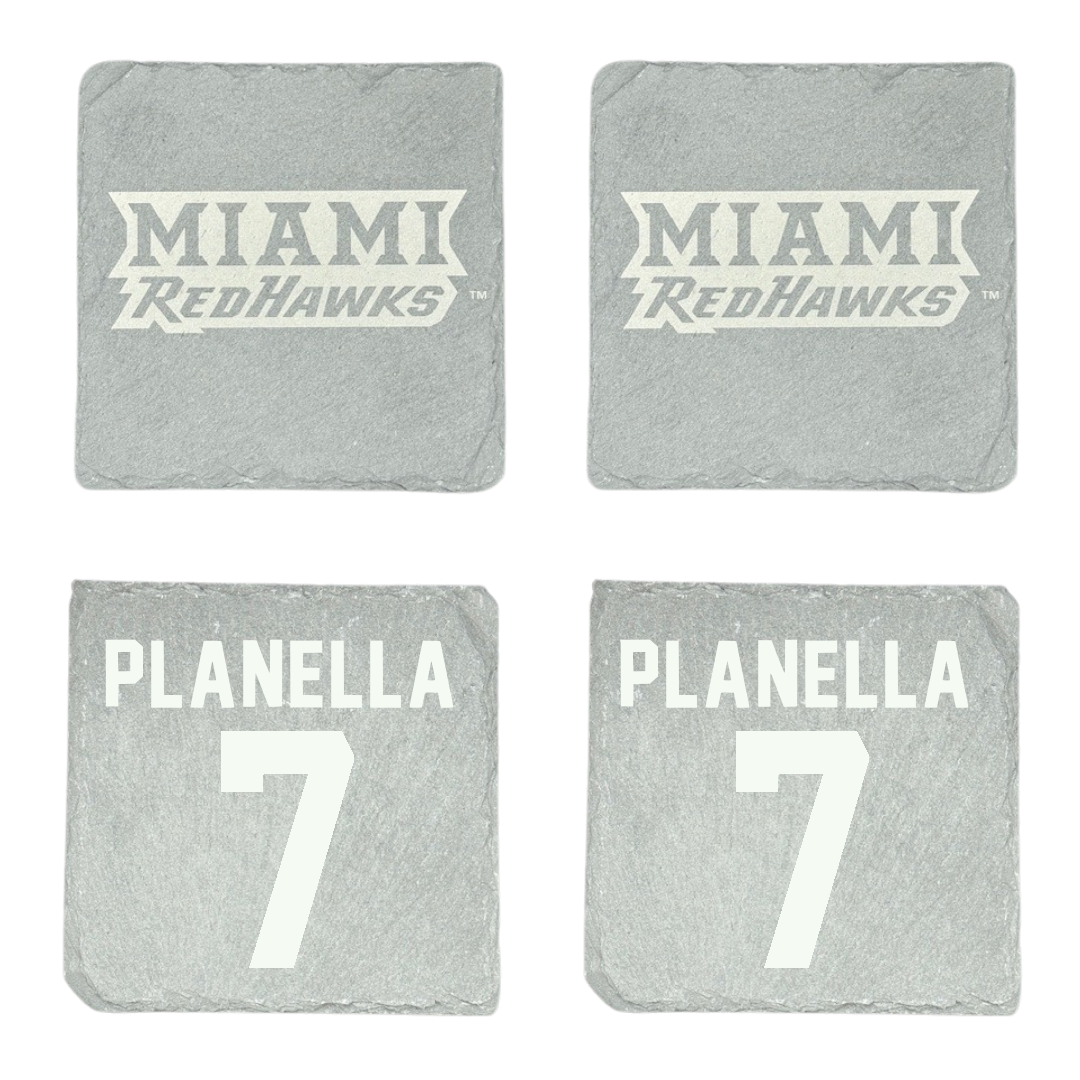Miami University (Ohio) Basketball (W) Stone Coaster (4 Pack)  - #7 Clara Planella