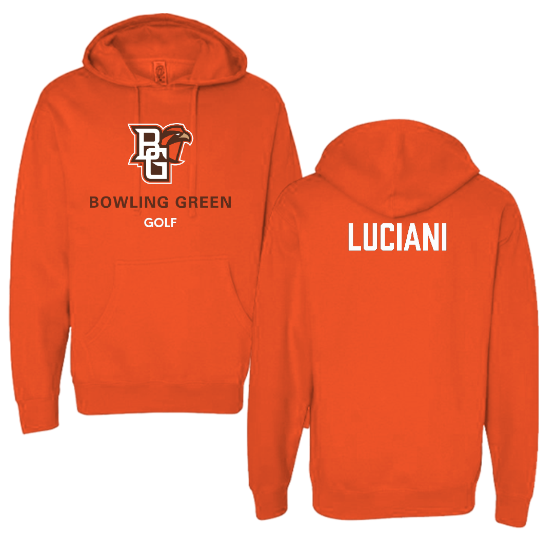 Bowling Green State University Golf (M) Orange Hoodie - Angelo Luciani