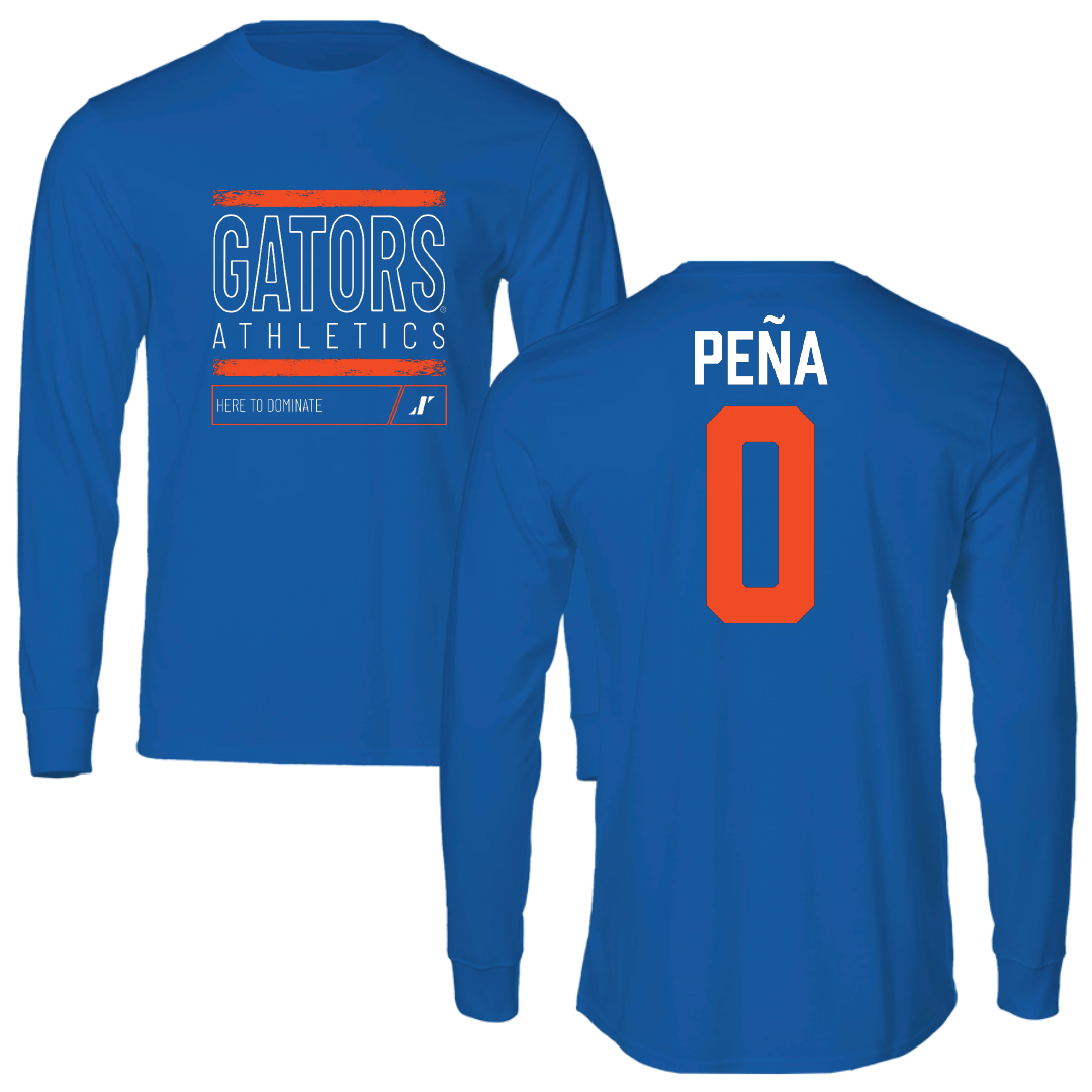 University of Florida Soccer Blue Dominate Long Sleeve - #0 Paloma Peña
