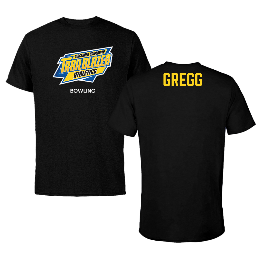 Vincennes University Bowling (M) Black Performance Tee - Nick Gregg