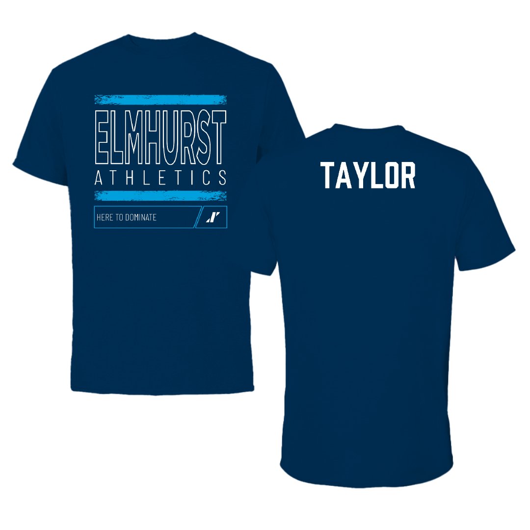 Elmhurst University Golf Navy Dominate Tee - Riley Taylor