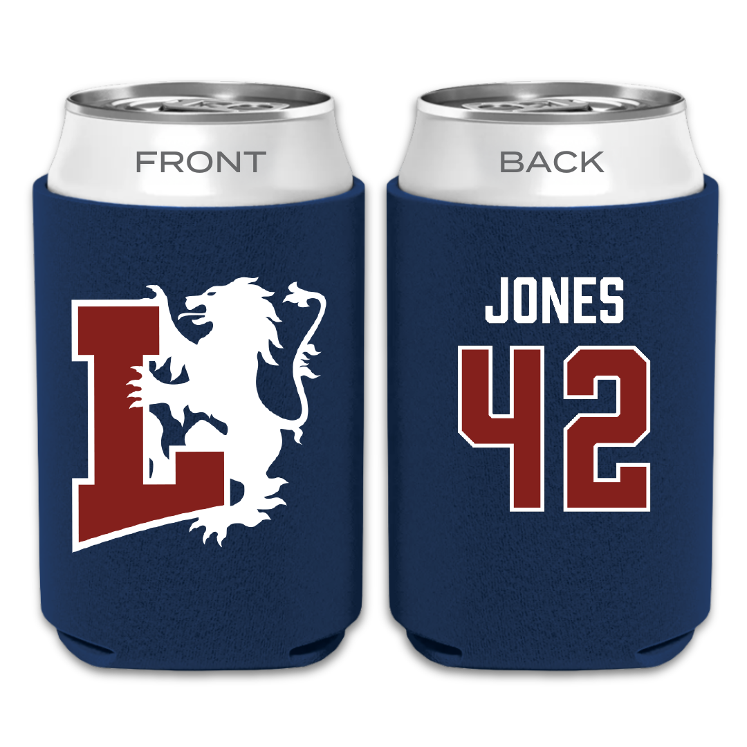 Lyon College Basketball (W) Navy Can Cooler - #42 Olivia Jones