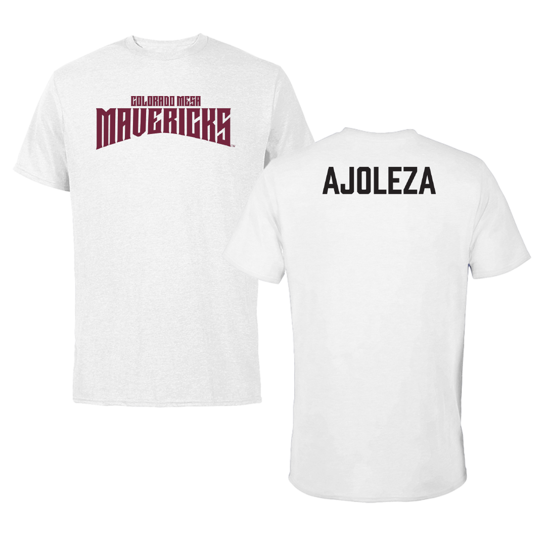 Colorado Mesa University Wrestling White Classic Tee - Keyla Ajoleza