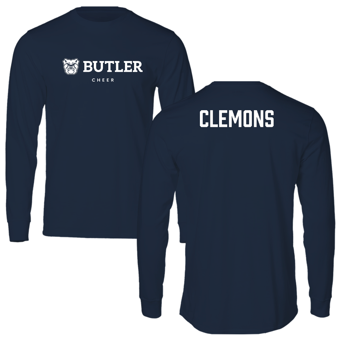 Butler University Cheer Navy Long Sleeve - Ashlyn Clemons