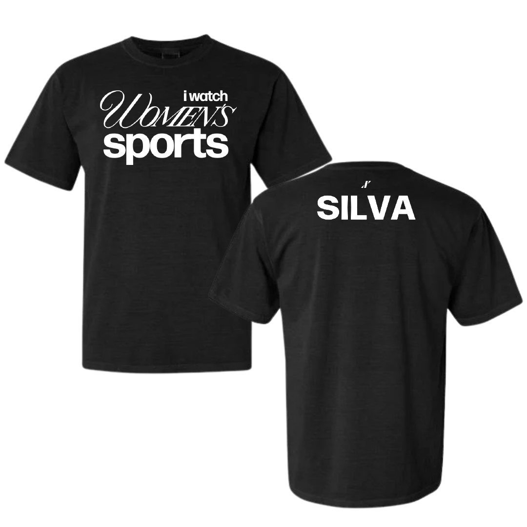 Valparaiso University Tennis Black WHM Comfort Colors Tee - Moira Silva