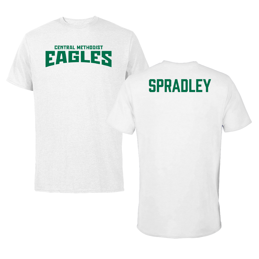 Central Methodist University TF and XC White Classic Performance Tee - Stephen Spradley