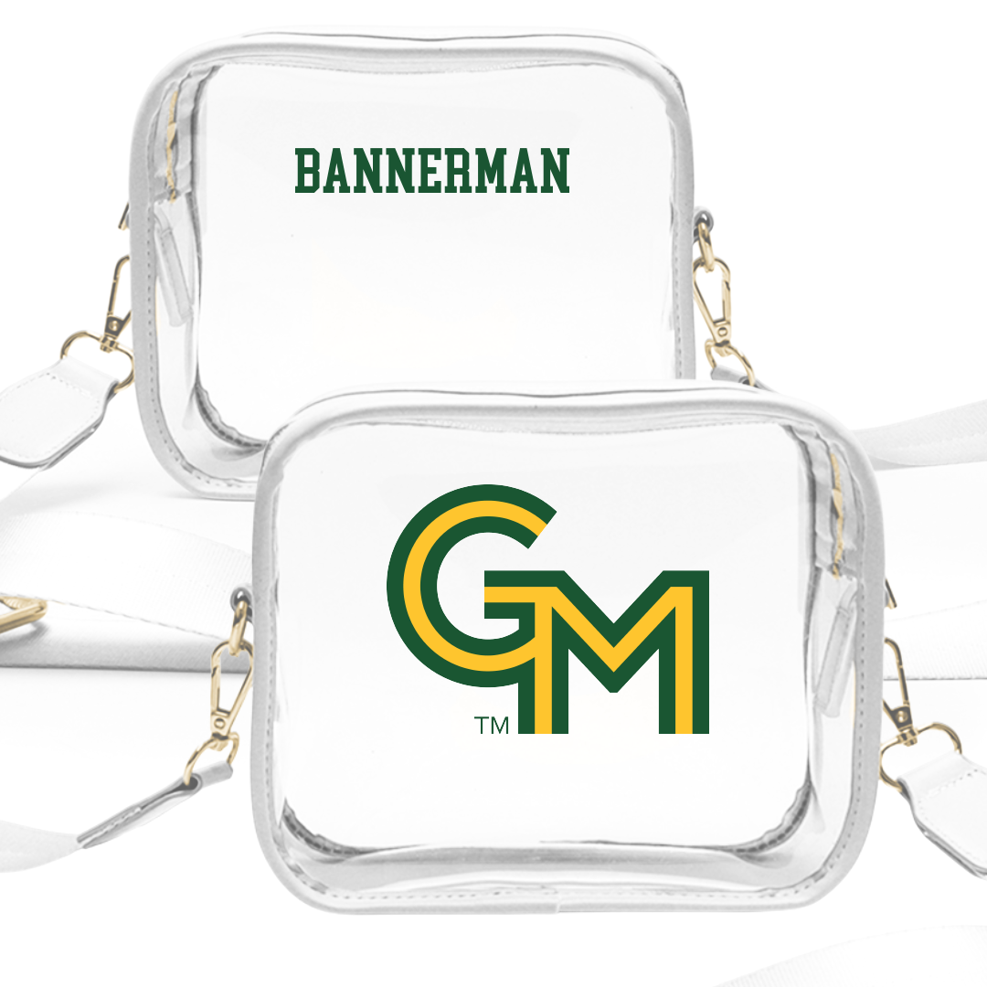 George Mason University TF and XC White Clear Stadium Bag - Walt Bannerman