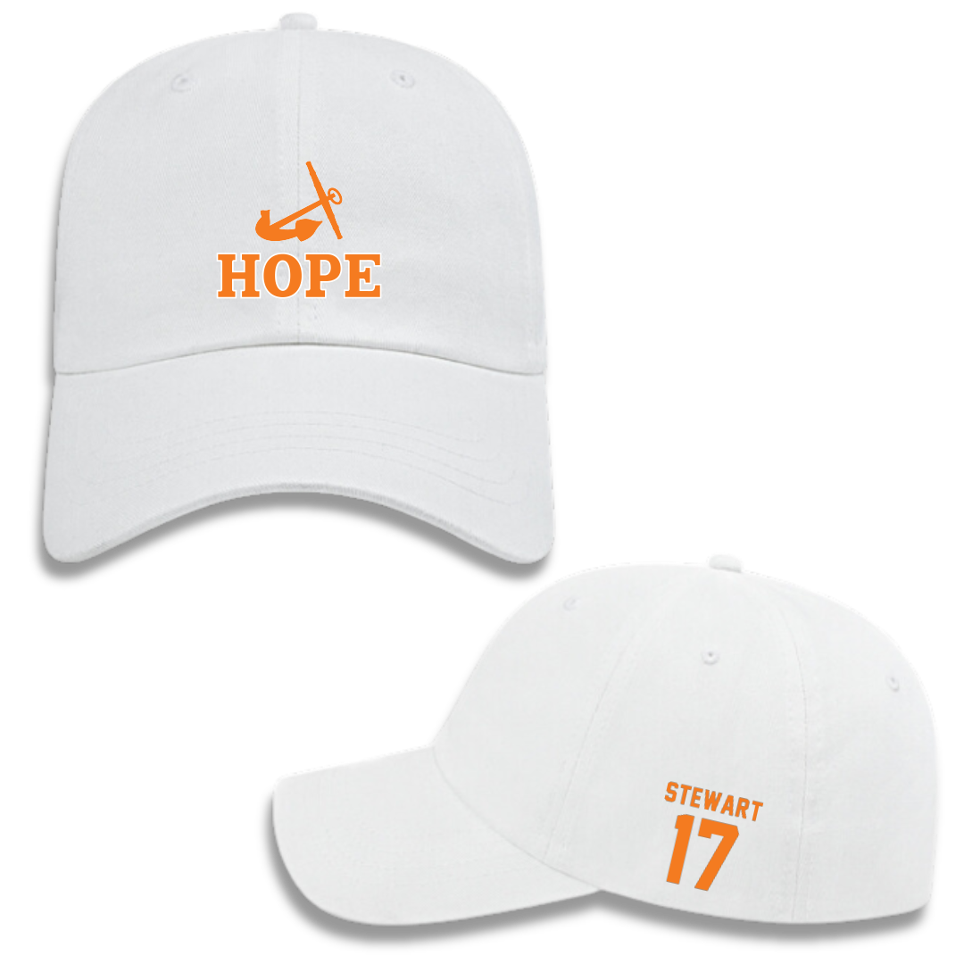 Hope College Football White Hat - #17 Lueken Stewart