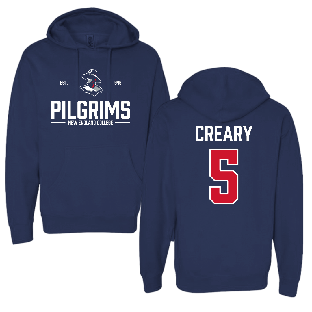 New England College Basketball (W) Navy General Hoodie - #5 Kaira Creary