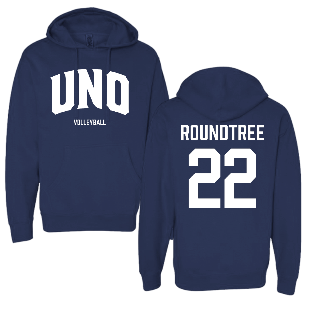 University of New Orleans Volleyball (W) Navy Hoodie - #22 Courtney Roundtree