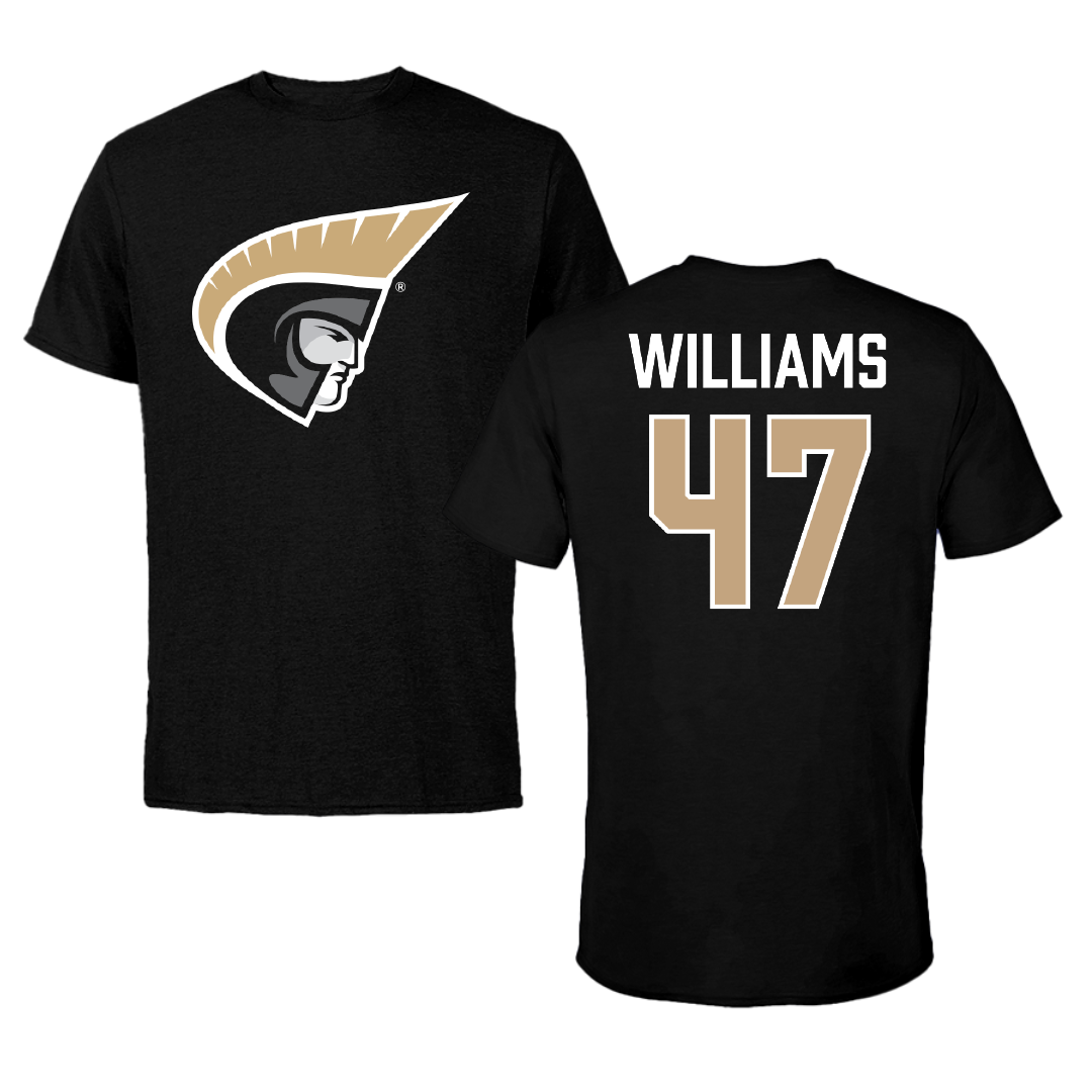 Anderson University (South Carolina) Baseball Black Performance Tee - #47 Brady Williams