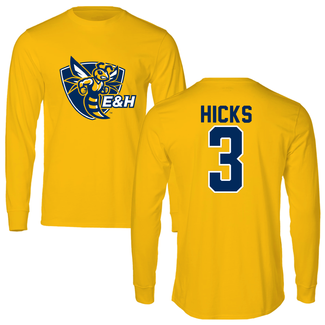 Emory & Henry College Lacrosse Gold Performance Long Sleeve - #3 Mina Hicks