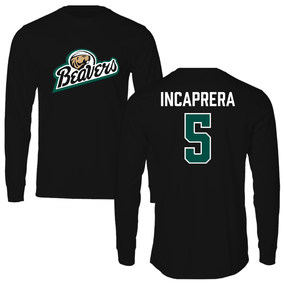 Bemidji State University Football Black Long Sleeve - #5 Justin Incaprera