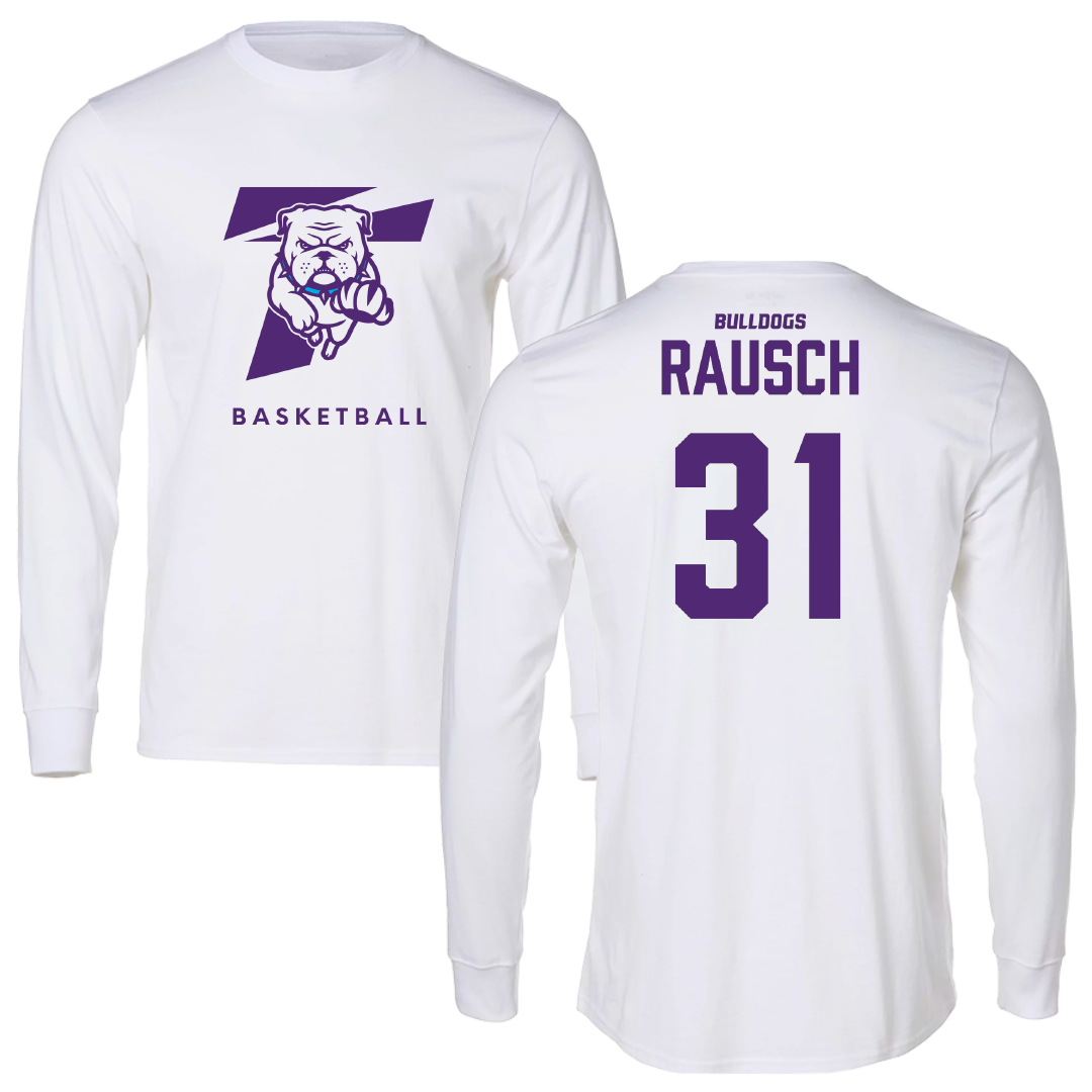 Truman State University Basketball (W) White Performance Long Sleeve - #31 Avery Rausch