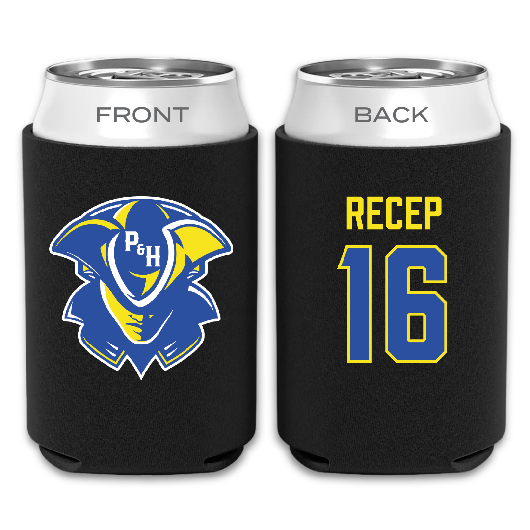Patrick & Henry Community College Soccer Black Can Cooler - #16 Emre Recep
