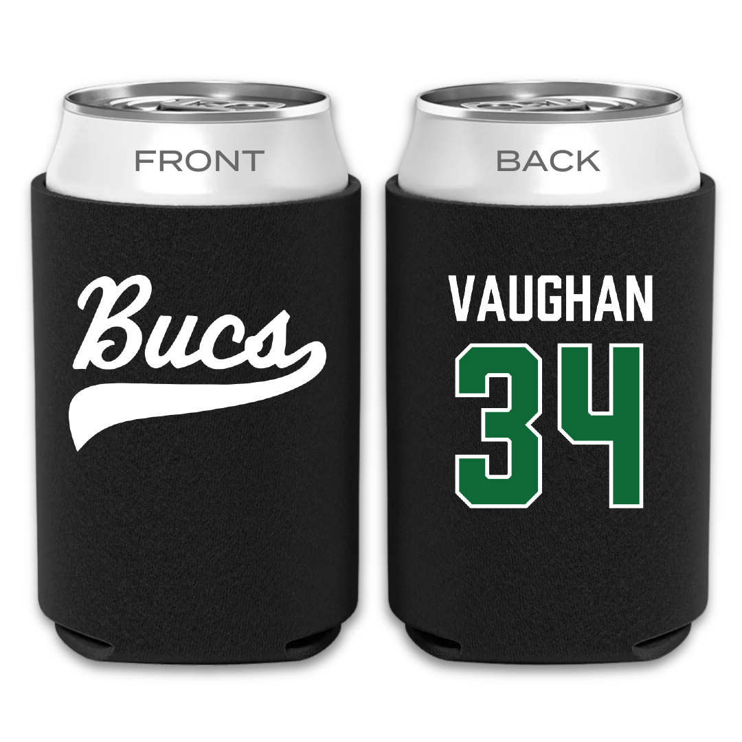 Shelton State Community College Baseball Black Can Cooler - #34 Sam Vaughan
