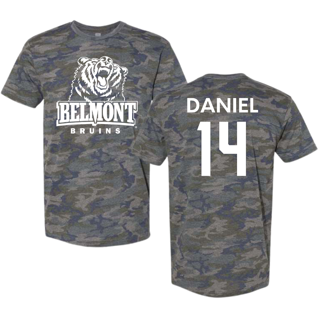 Belmont University Baseball Vintage Camo Tee - #14 Pete Daniel