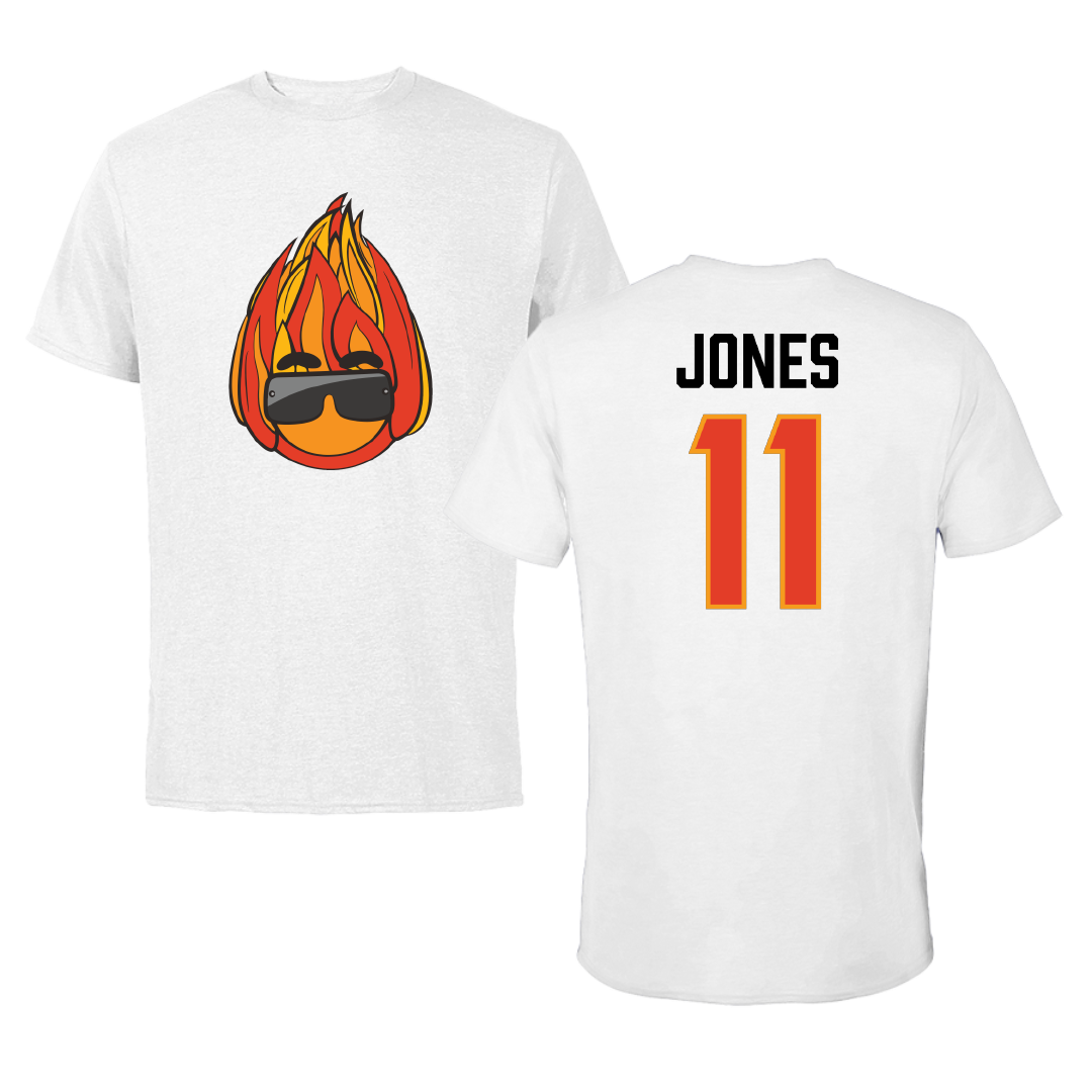 Valdosta State University Basketball (W) White Performance Tee - #11 MJ Jones