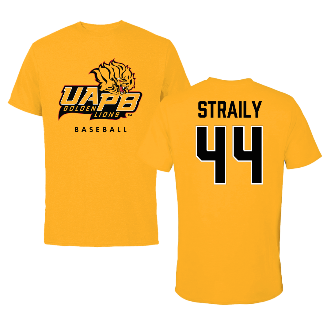 University of Arkansas-Pine Bluff Baseball Gold Tee - #44 Tyler Straily