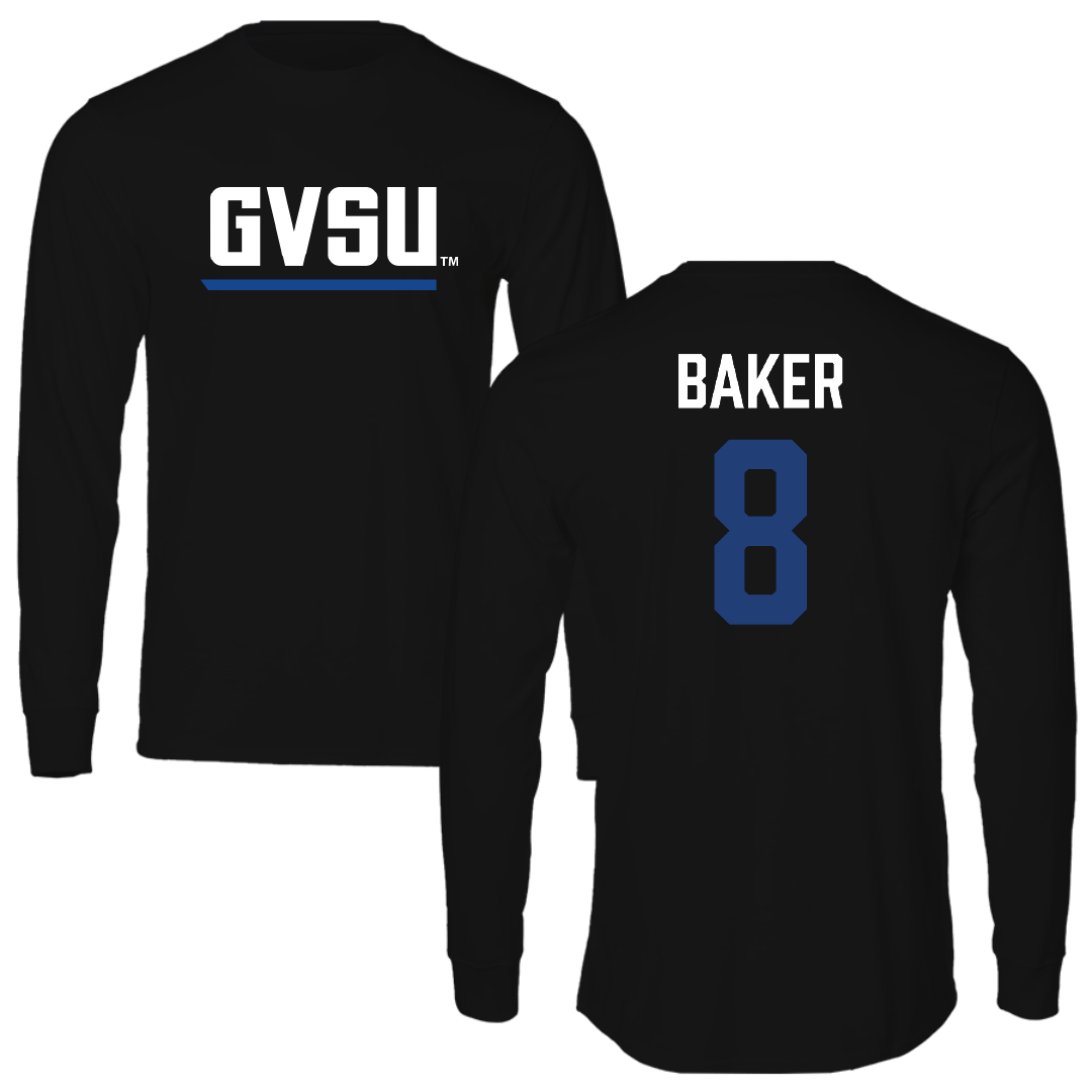 Grand Valley State University Volleyball Black Long Sleeve - #8 Caroline Baker