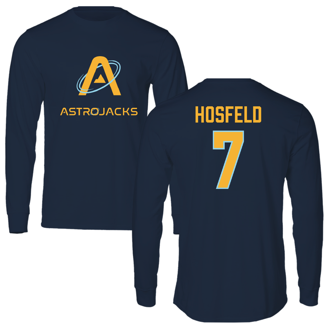Volleyball (W) Navy VB Astrojacks Performance Long Sleeve - #7 Ella Hosfeld