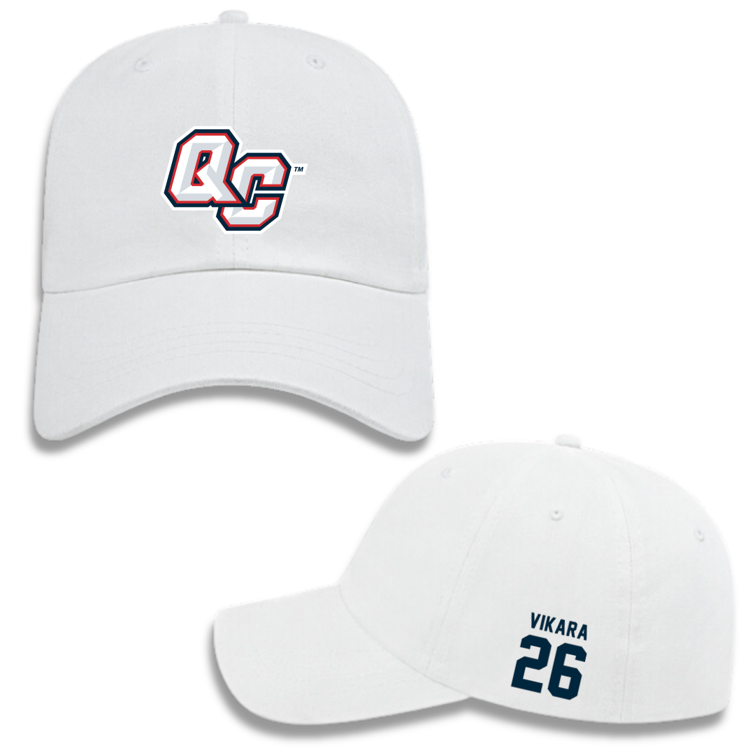 Queens College (New York) Baseball White Hat - #26 Dylan Vikara