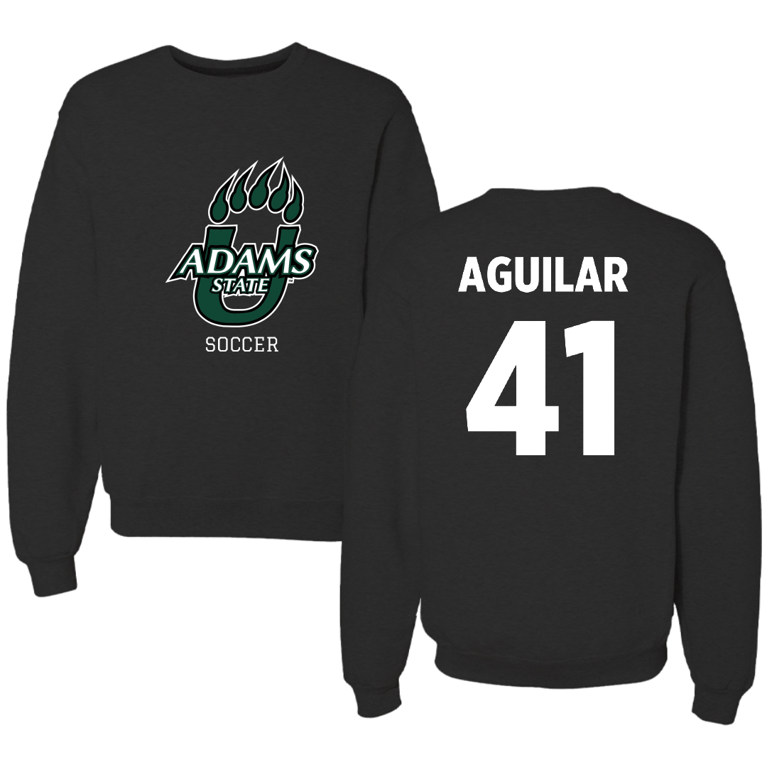 Adams State University Soccer (M) Black State Crewneck - #41 Dominic Aguilar