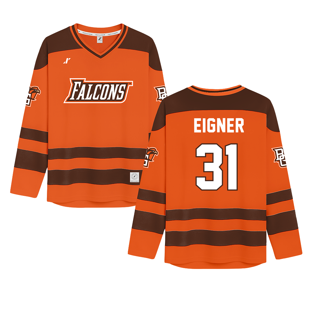 Bowling Green State University Orange Hockey Jersey - #31 Pete Eigner