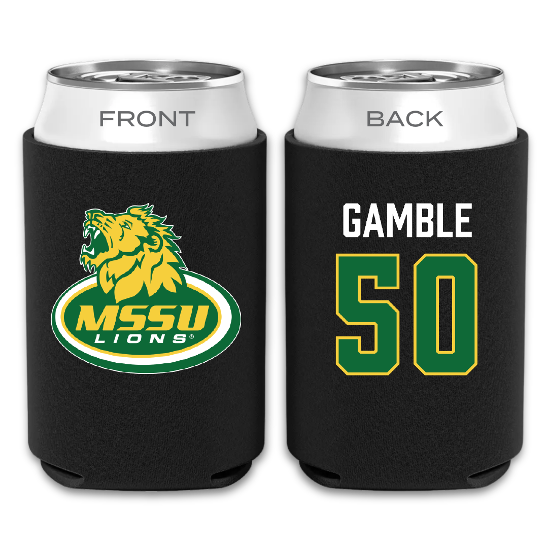 Missouri Southern State University Baseball Black Can Cooler - #50 Jackson Gamble