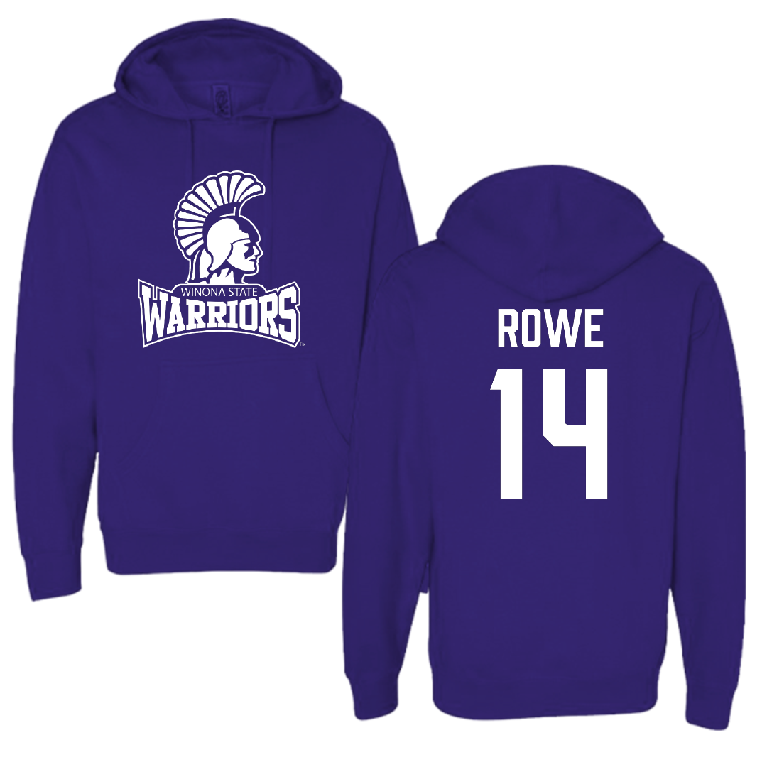 Winona State University Softball Purple Hoodie - #14 Madi Rowe