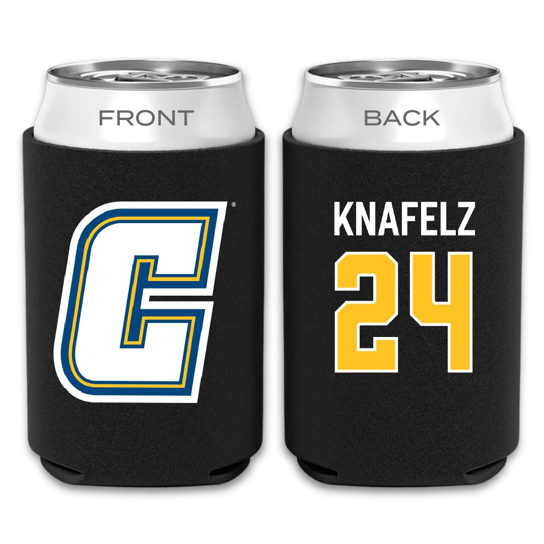 Coker University Basketball Black Can Cooler - #24 Matthew Knafelz