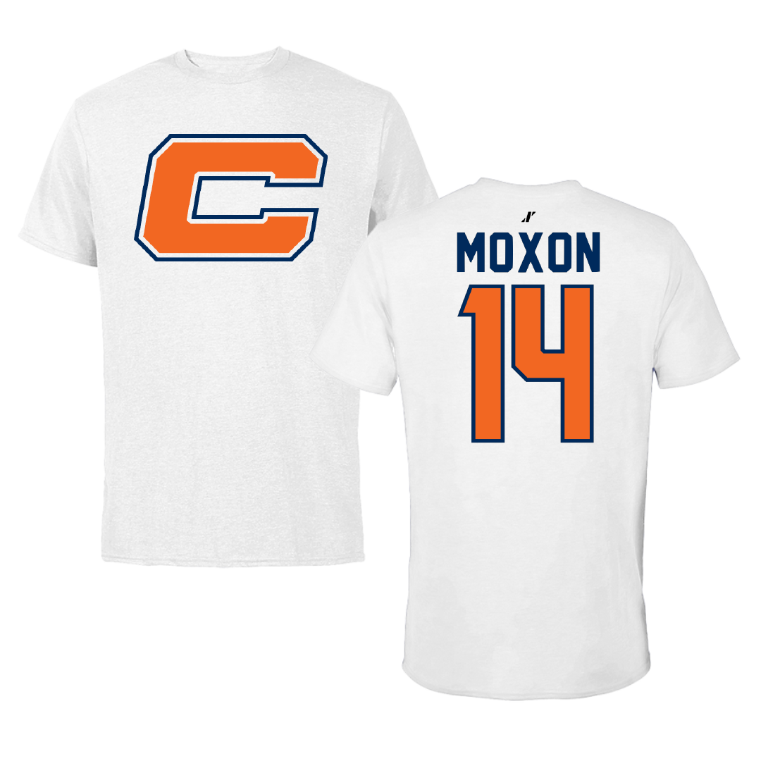 Carroll University Football White Performance Tee - #14 Drake Moxon