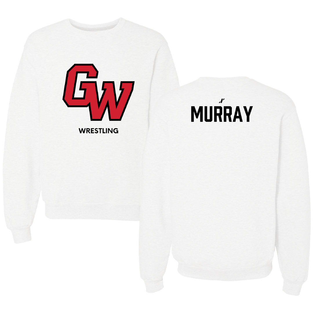 Gardner-Webb University Wrestling (M) White Crewneck - Luke Murray