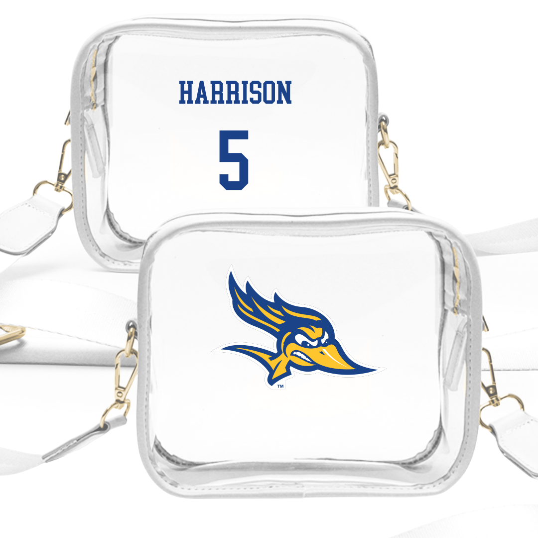California State University-Bakersfield Softball White Clear Stadium Bag - #5 Aariana Harrison
