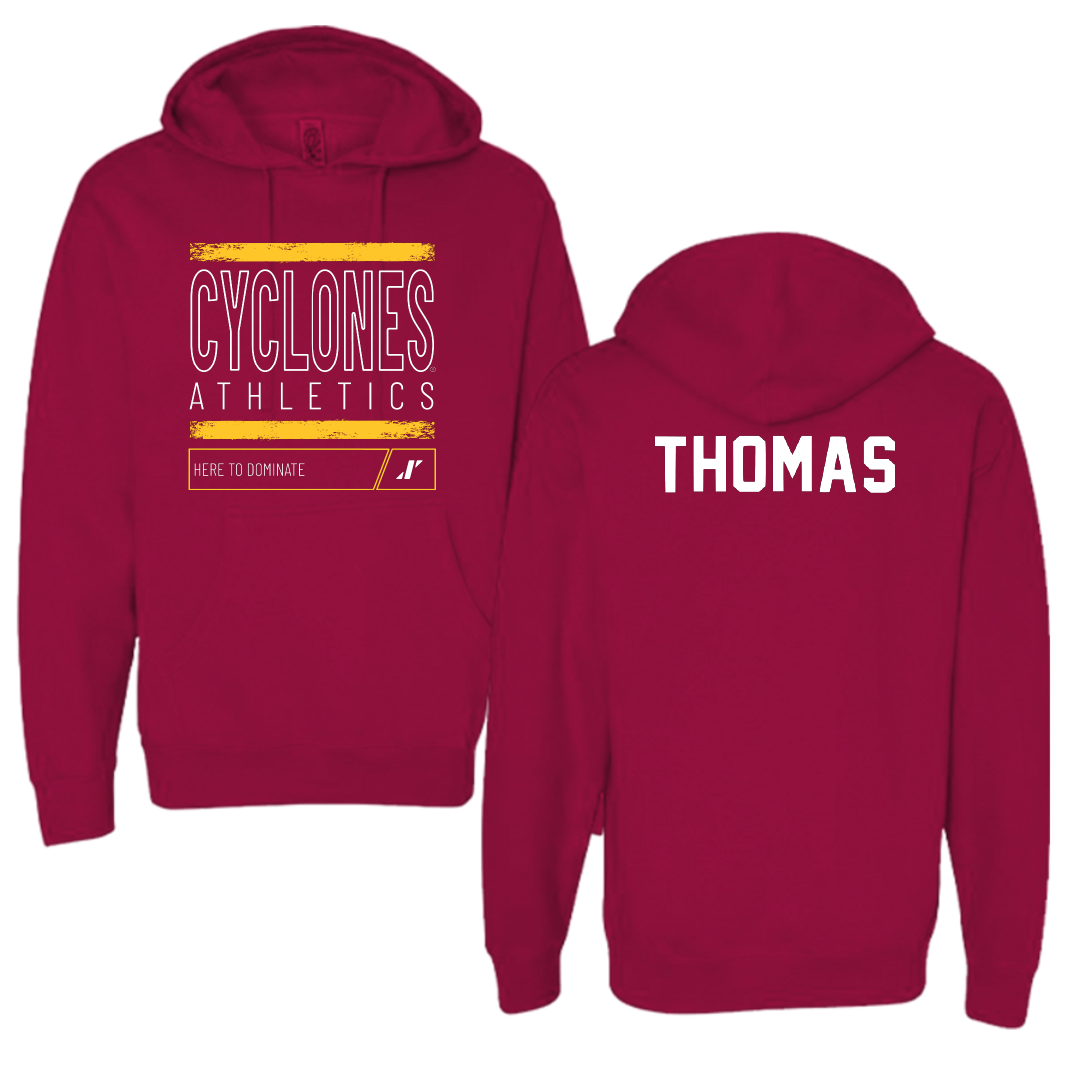 Iowa State University Gymnastics Cardinal Dominate Hoodie - Lauren Thomas
