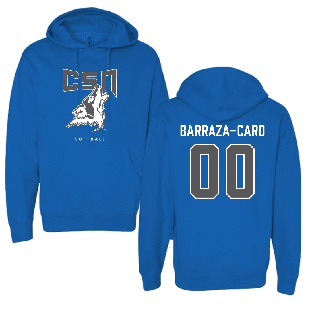 College of Southern Nevada Softball Blue Hoodie - #00 Jimena Barraza-Caro