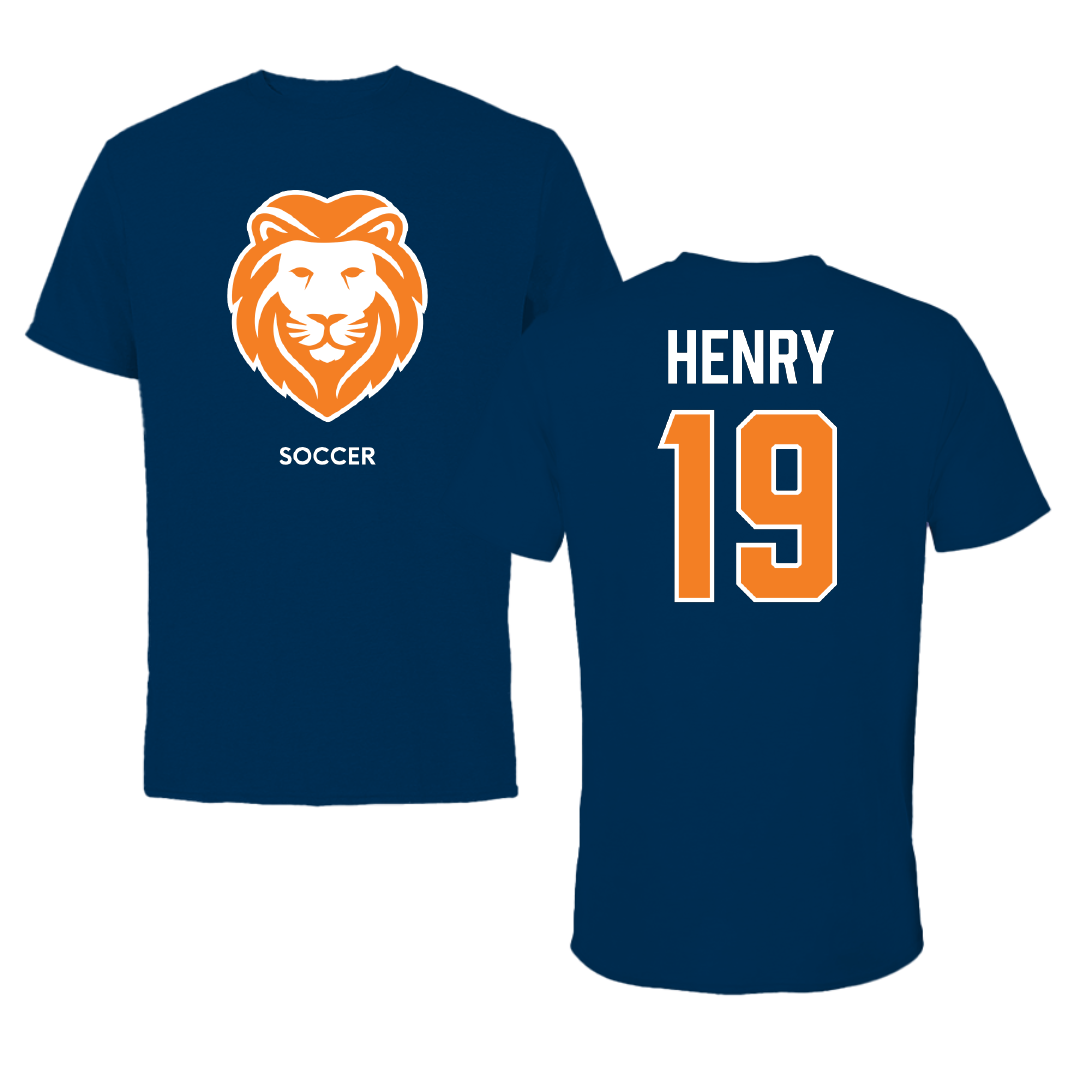 Wallace State Community College Soccer (M) Navy Tee - #19 Ashton Henry
