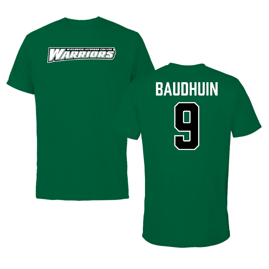 Wisconsin Lutheran College Volleyball Green Tee - #9 Isabel Baudhuin