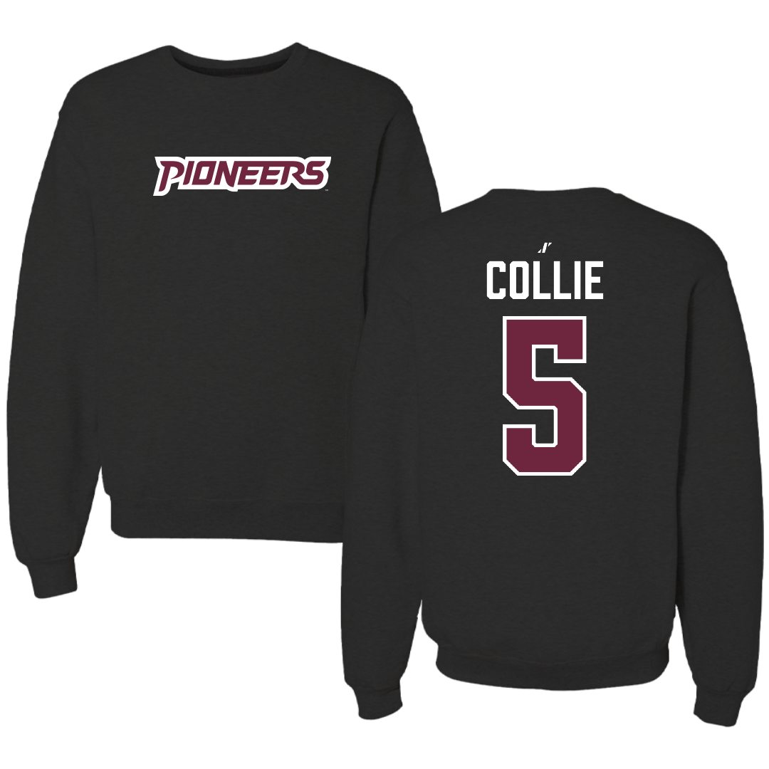 Texas Woman's University Basketball Black Crewneck - #5 Hadyn Collie