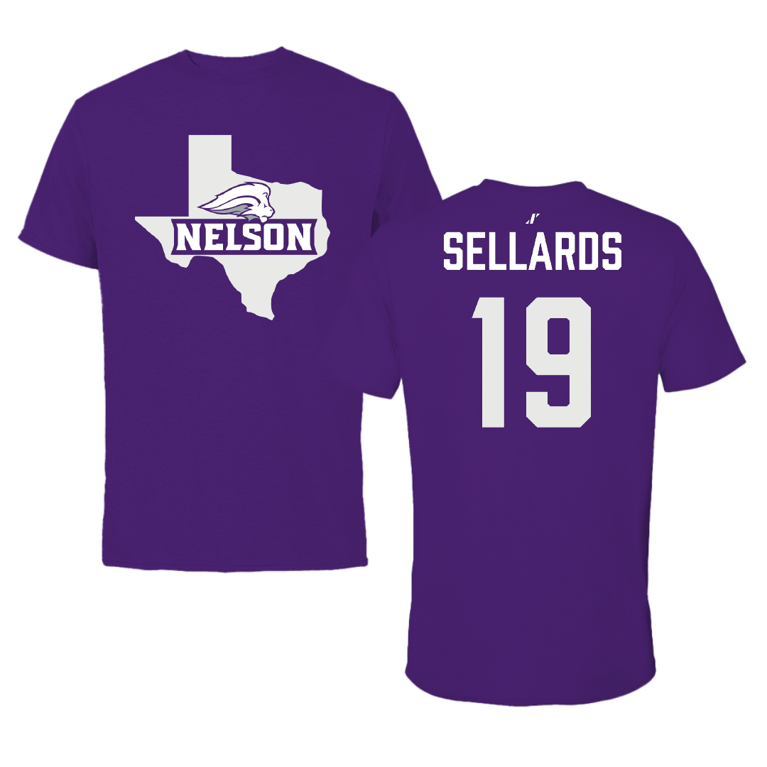 Nelson University Softball Purple State Performance Tee - #19 Kota Sellards