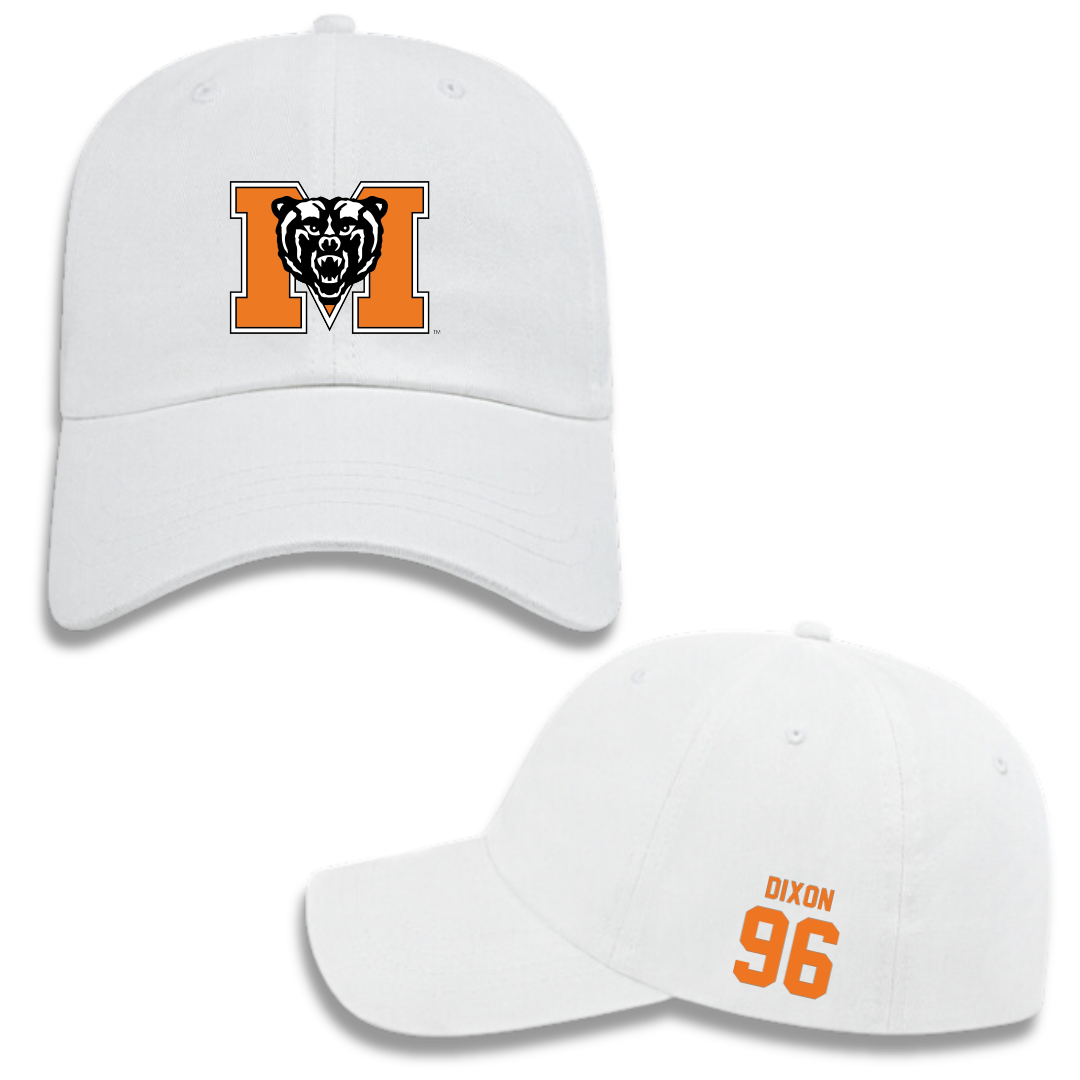 Mercer University Football White Hat - #96 Myles Dixon